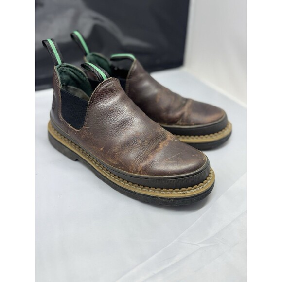 GEORGIA BOOTS Giant Romeo Work Shoes Men\'s Size 9 M Brown GR262 EUC main image 4